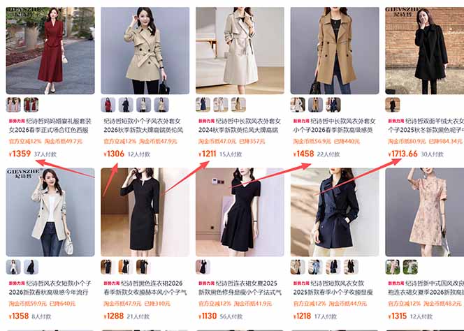 【超强副业】淘宝超高价女装项目:1单赚1000多,可工作室放大(共52节)