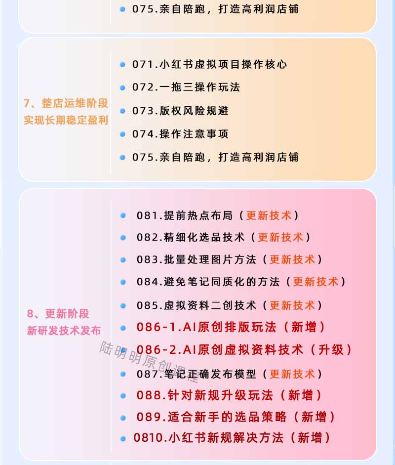 小红书虚拟项目特训班9.0,全面拥抱AI,批量产出原创PPT货源,单品/单店纯利润几万到几十W