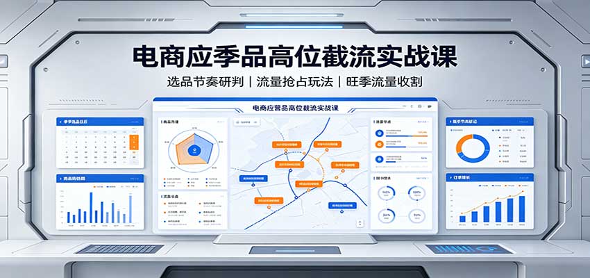 电商应季品高位截流实战课:选品节奏研判,流量抢占玩法,旺季流量收割 电商应季品高位截流实战课:选品节奏研判,流量抢占玩法,旺季流量收割