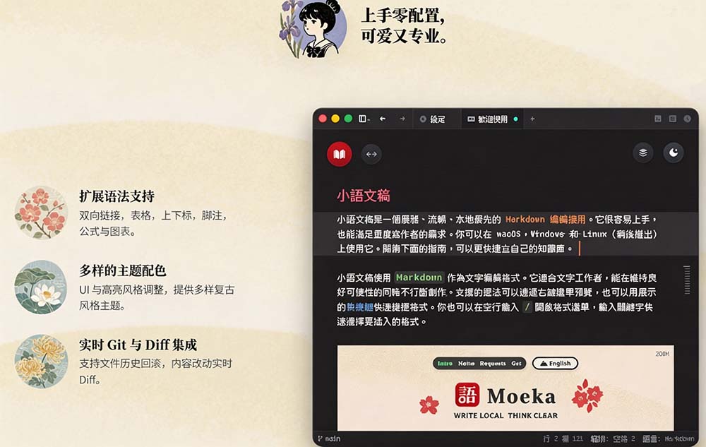 让人眼前一亮的国产 Markdown 编辑器!本地离线高性能知识记录工具,免费免登录使用 小语文稿