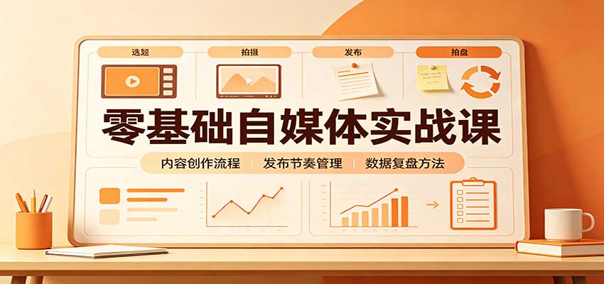 零基础自媒体实战课:赛道人设冷启动,内容创作复盘,公私域商业闭环 零基础自媒体实战课:赛道人设冷启动,内容创作复盘,公私域商业闭环
