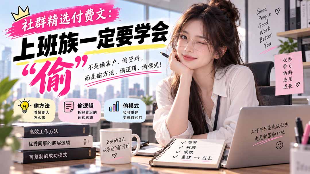社群精选付费文:上班族一定要学会“偷“
