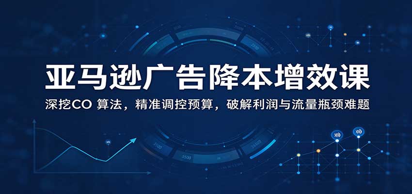 亚马逊广告降本增效课:深挖CO 算法,精准调控预算,破解利润与流量瓶颈难题 亚马逊广告降本增效课:深挖CO 算法,精准调控预算,破解利润与流量瓶颈难题