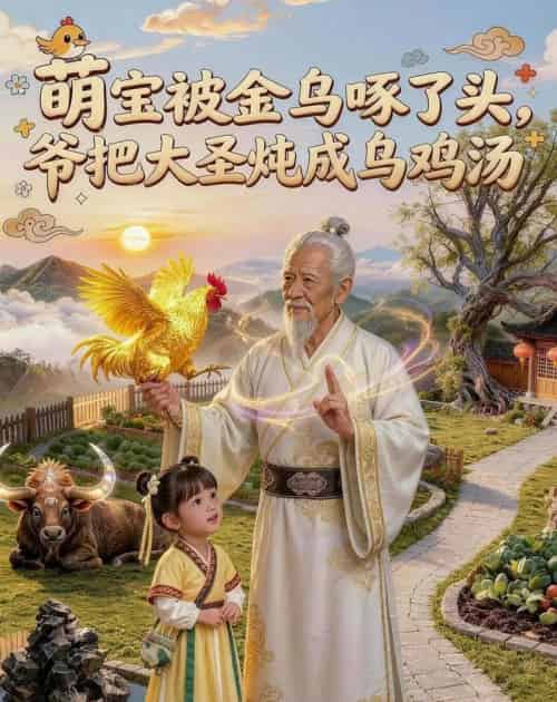 萌宝被金乌啄了头，爷把大圣炖成乌鸡汤（59集全）AI-海之城短剧项目