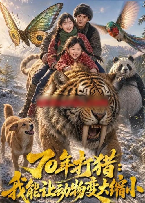70年打猎：我能让动物变大缩小（77集全）AI短剧-海之城短剧项目
