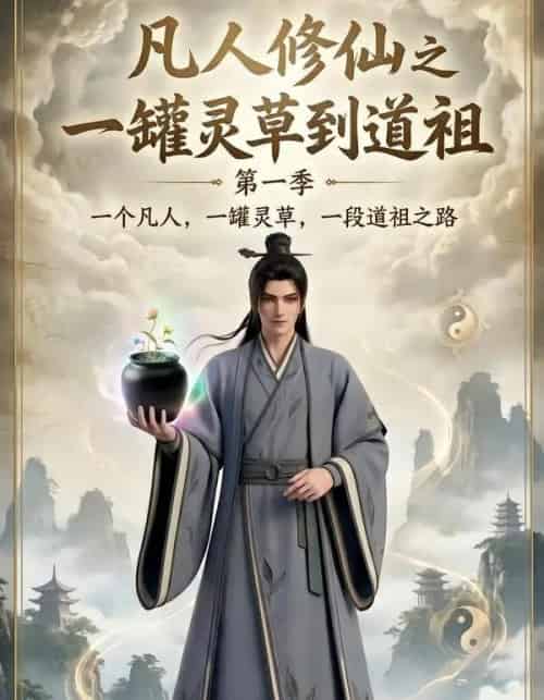 凡人修仙之一罐灵草到道祖第一季（100集全）动漫-海之城短剧项目