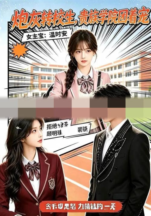 炮灰转校生，贵族学院团着宠（65集全）AI短剧-海之城短剧项目