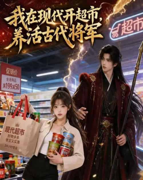 我在现代开超市，养活古代将军（44集全）AI-海之城短剧项目