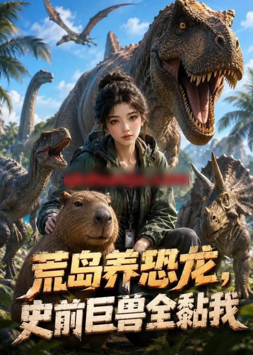 荒岛养恐龙，史前巨兽全黏我（40集全）AI短剧-海之城短剧项目