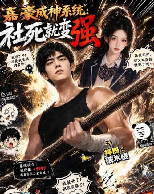 嘉豪成神系统：社死就变强（61集全）AI-海之城短剧项目