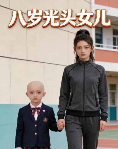 八岁光头女儿（21集全）AI-海之城短剧项目