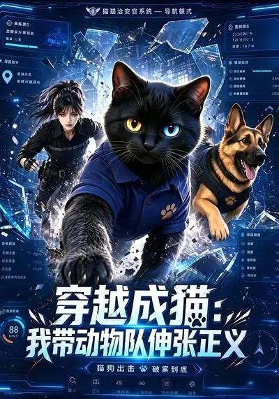 穿越成猫我带动物队伸张正义（60集）-海之城短剧项目