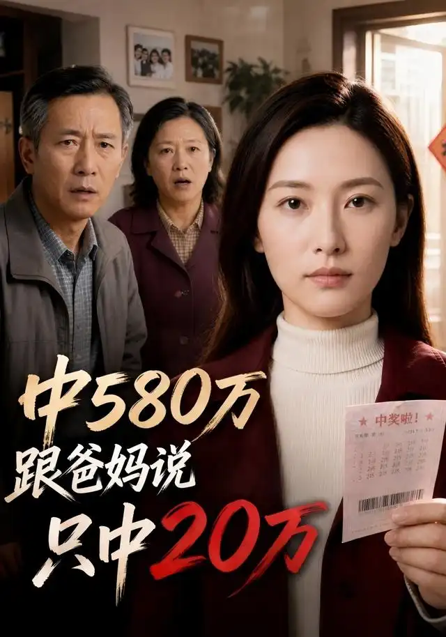 中580万跟爸妈说只中20万（35集） AI短剧-海之城短剧项目