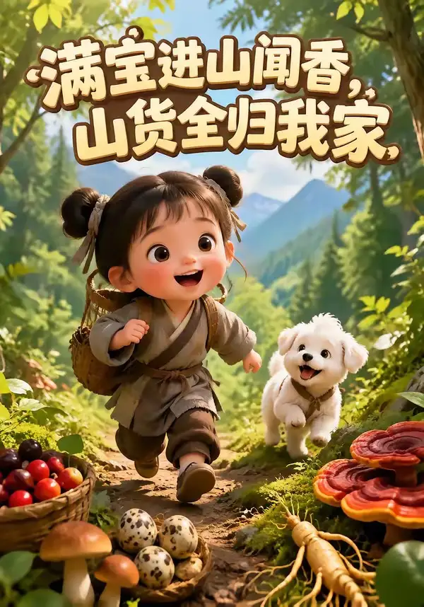 满宝进山闻香山货全归我家（203集）-海之城短剧项目