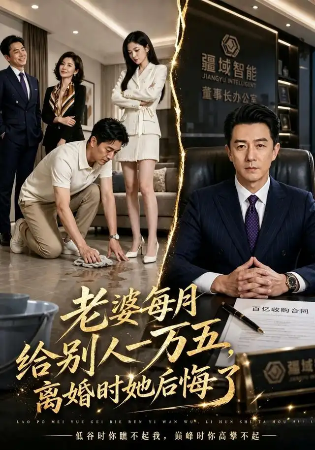 老婆每月给别人一万五离婚时她后悔了（113集）AI短剧-海之城短剧项目