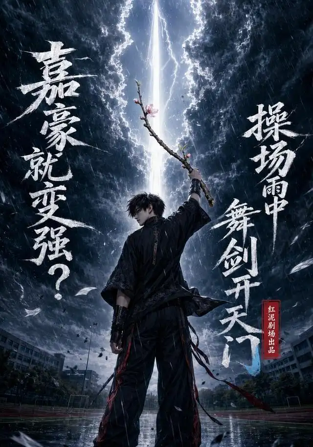 嘉豪就变强操场雨中舞剑开天门 嘉豪就变强操场雨中舞剑开天门