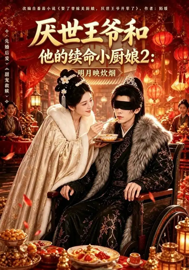 厌世王爷和他的续命小厨娘2明月映炊烟（108集）AI短剧-海之城短剧项目