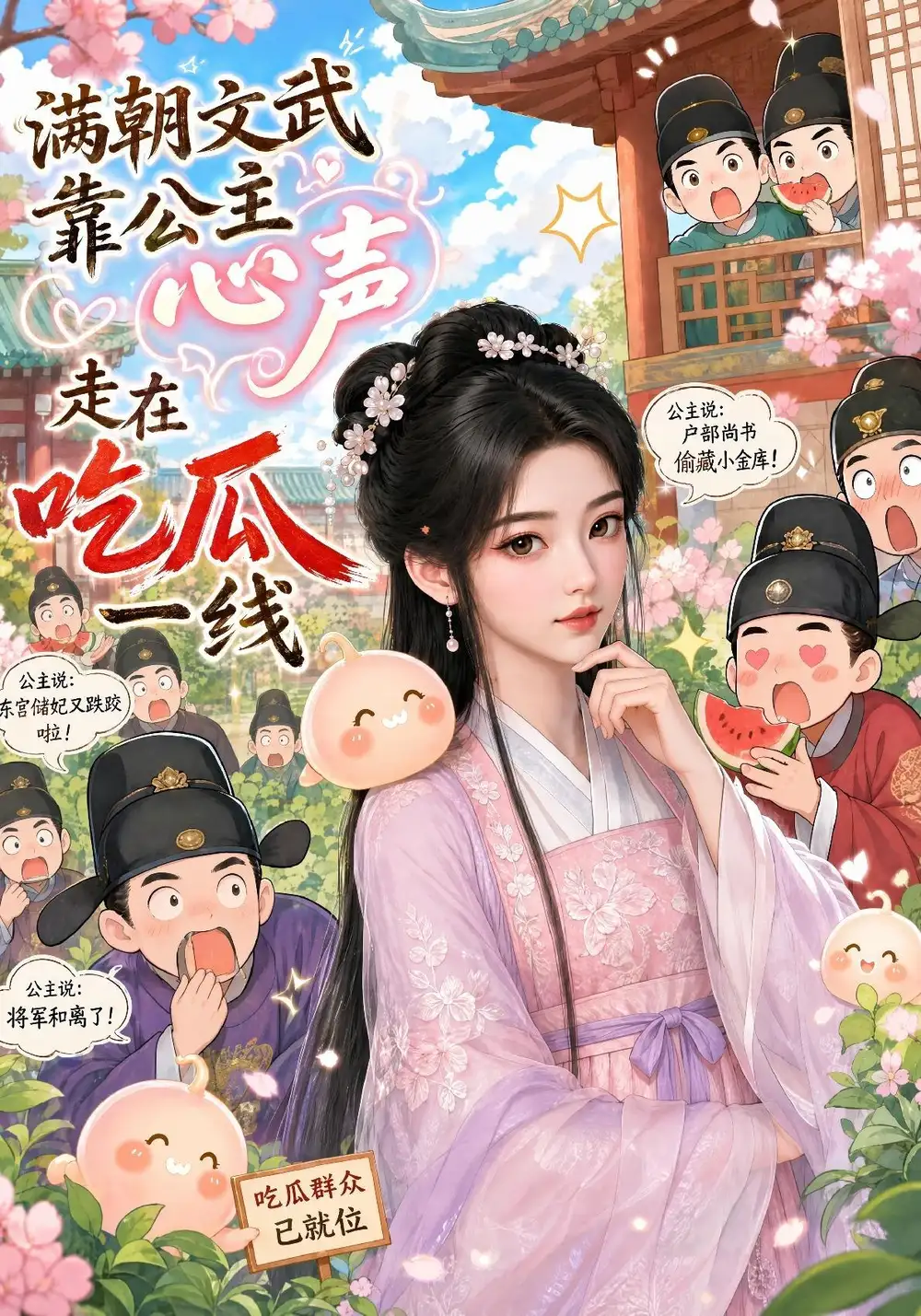 满朝文武靠公主心声走在吃瓜一线（82集） - 海之城短剧