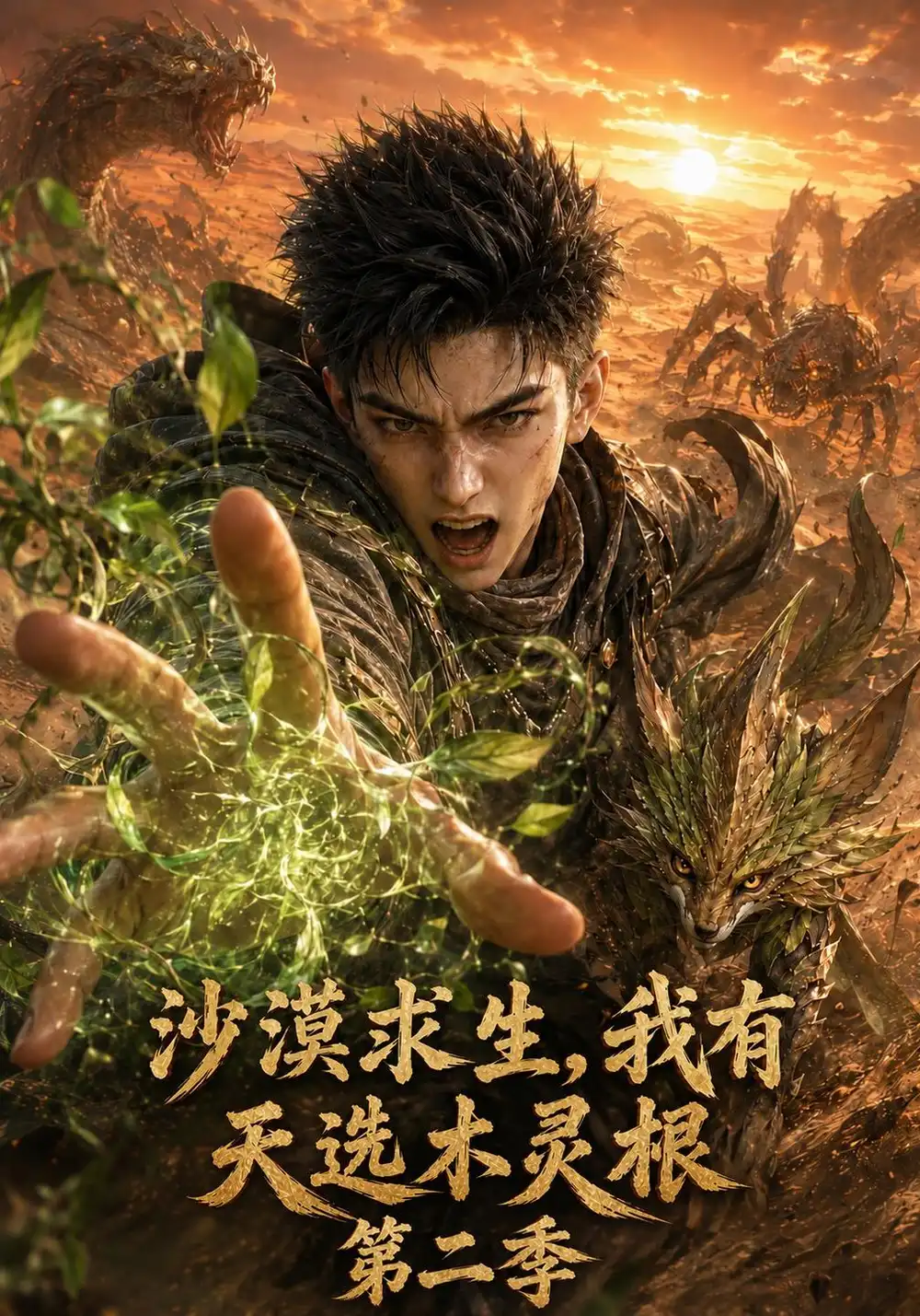沙漠求生我有天选木灵根第二季（145集）AI短剧-海之城短剧项目