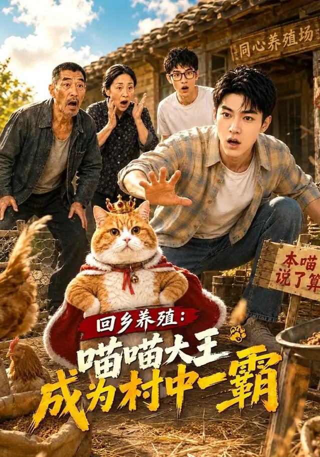 回乡养殖喵喵大王成为村中一霸（80集）AI短剧-海之城短剧项目