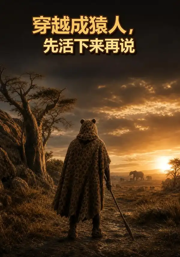 穿越成猿人先活下来再说（30集）-海之城短剧项目
