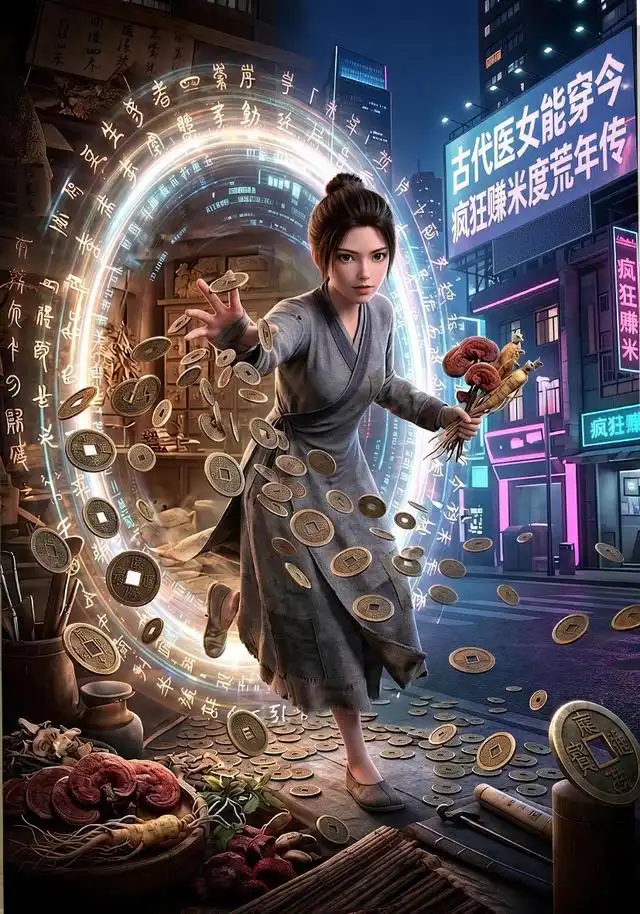 古代医女能穿今疯狂赚米度荒年传（74集）Ai短剧-海之城短剧项目