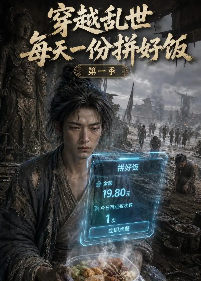 穿越乱世每天一份拼好饭第一季（395集）-海之城短剧项目