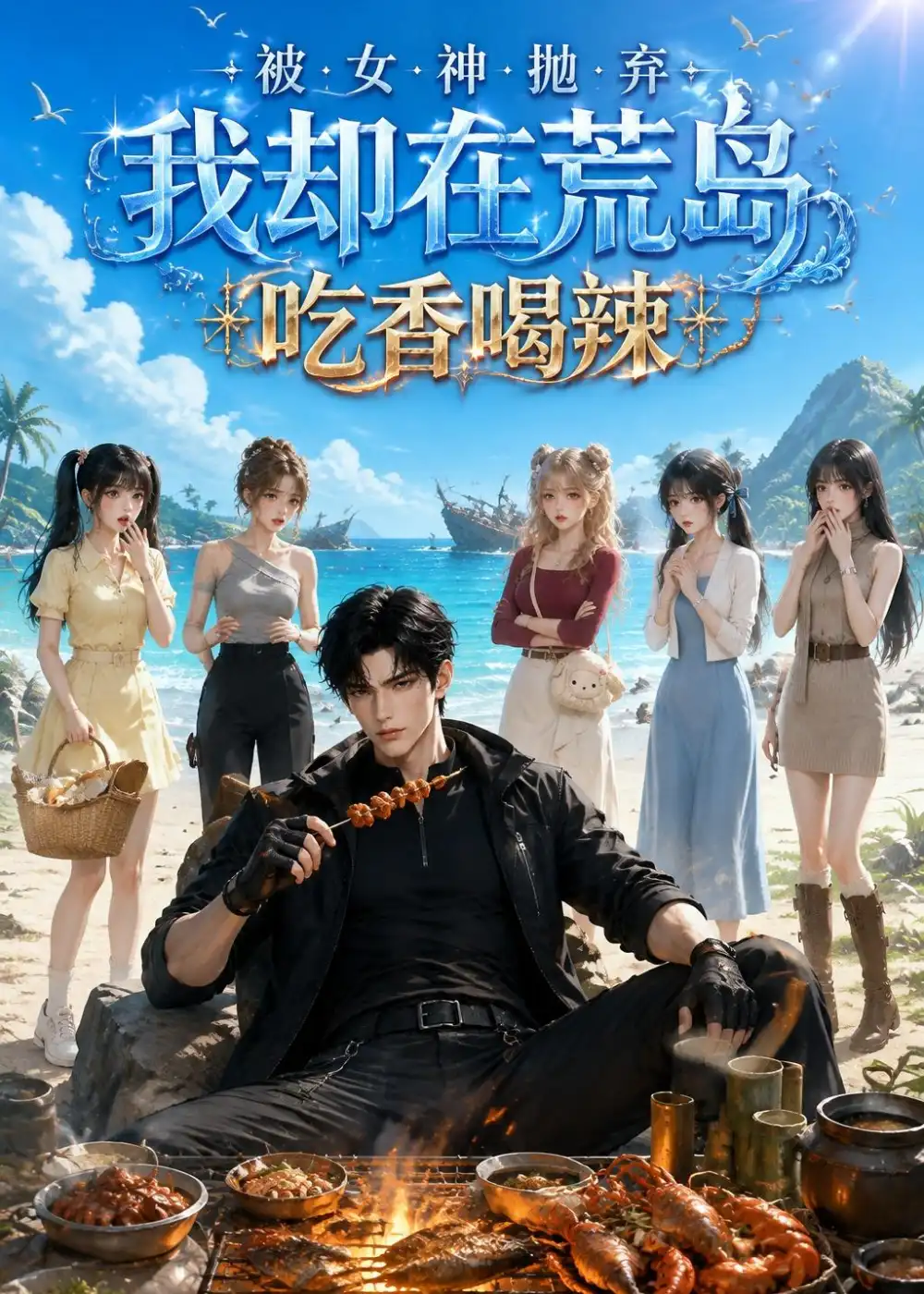 被女神抛弃我却在荒岛吃香喝辣（45集） - 海之城短剧