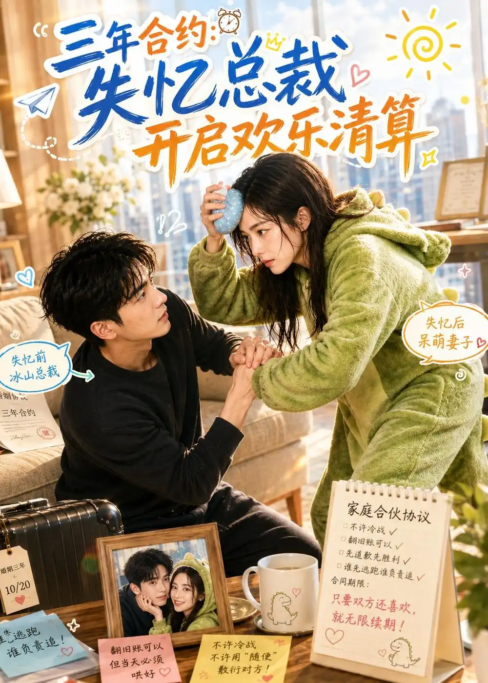 三年合约失忆总裁开启欢乐清算（53集） - 海之城短剧