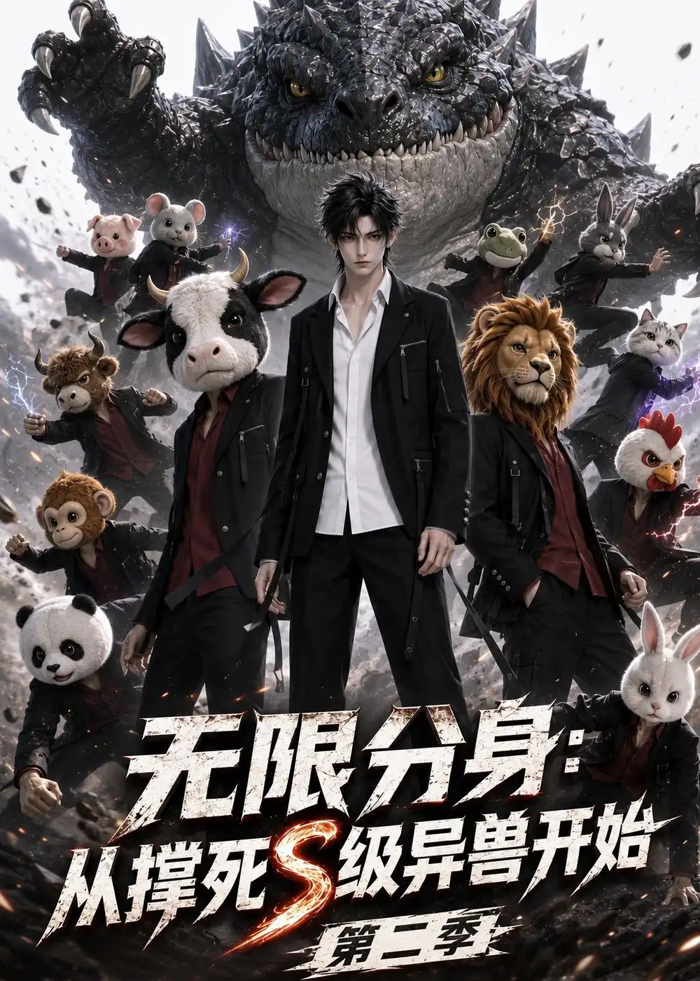 无限分身从撑死S级异兽开始第二季（160集）-海之城短剧项目