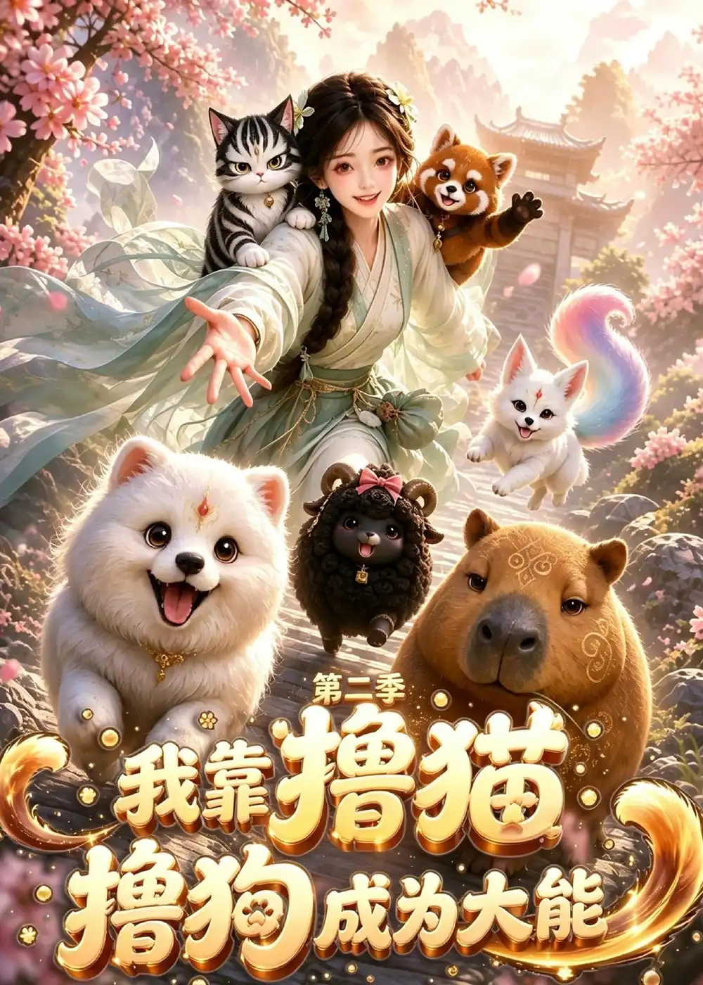 我靠撸猫撸狗成为大能第二季（81集）-海之城短剧项目