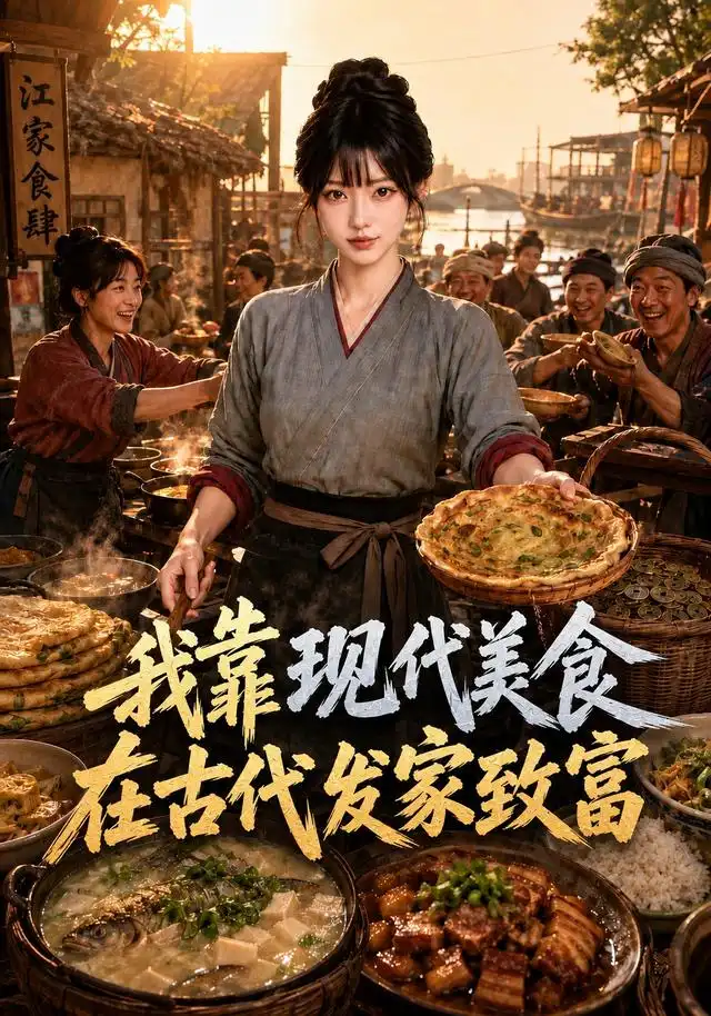 我靠现代美食在古代发家致富（119集）AI短剧 - 海之城短剧