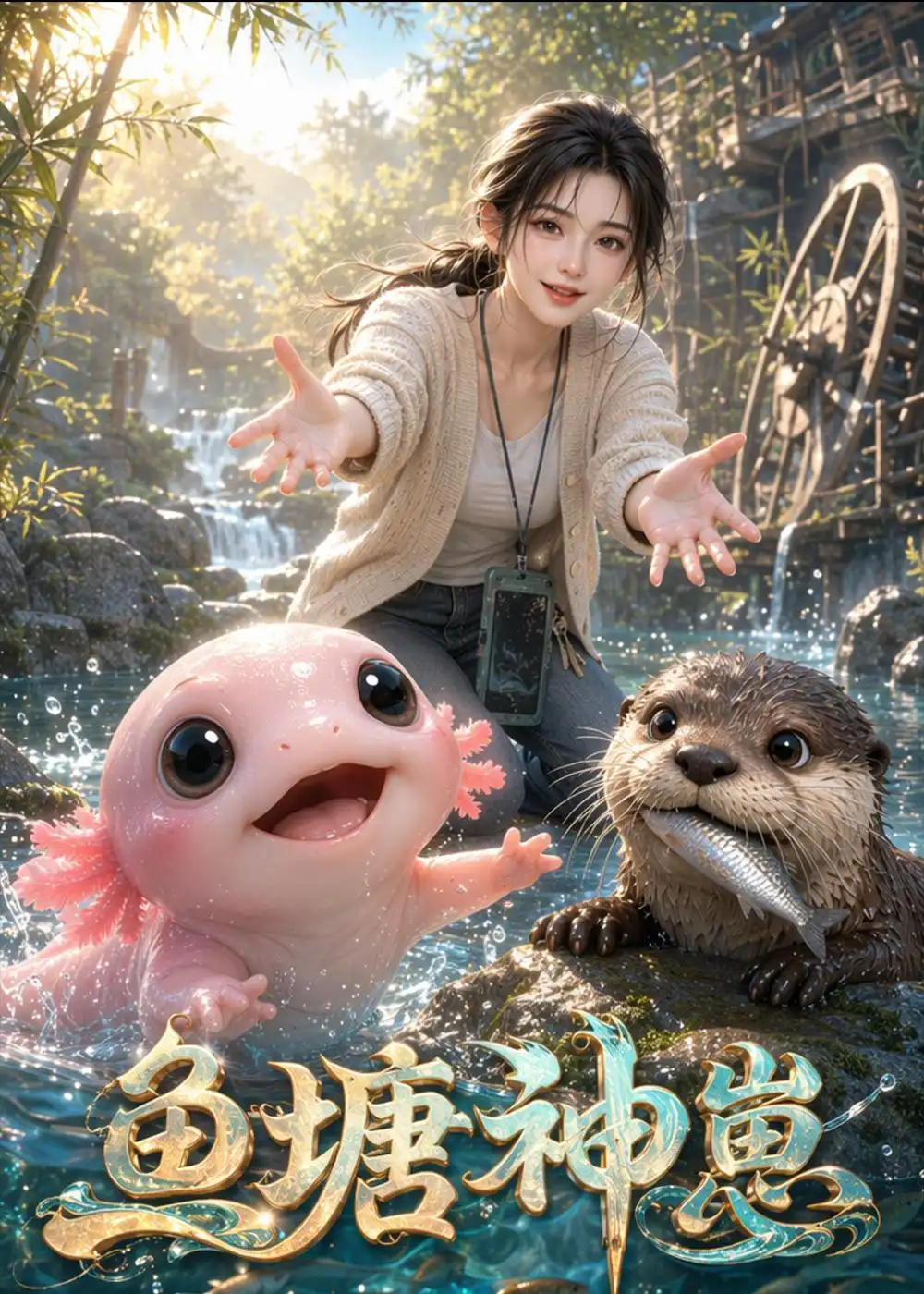 鱼塘神崽（77集）-海之城短剧项目