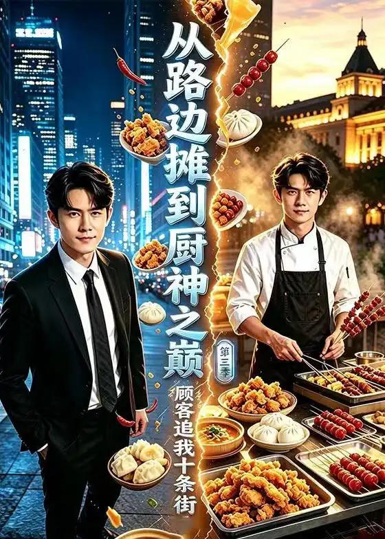从路边摊到厨神之巅顾客追我十条街第三季（75集） - 海之城短剧