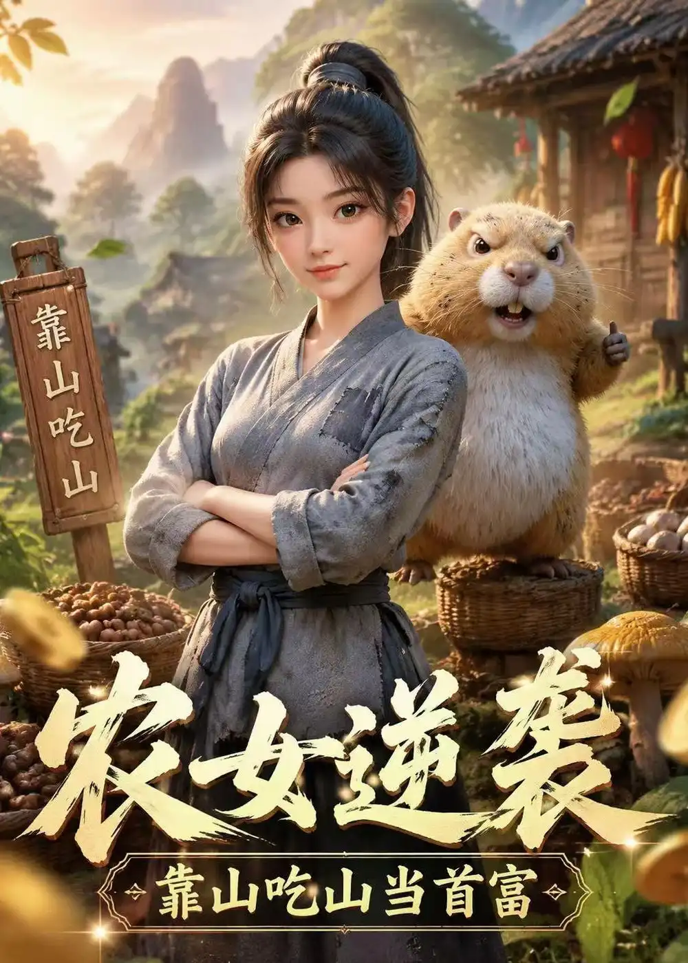 农女逆袭靠山吃山当首富（91集） - 海之城短剧