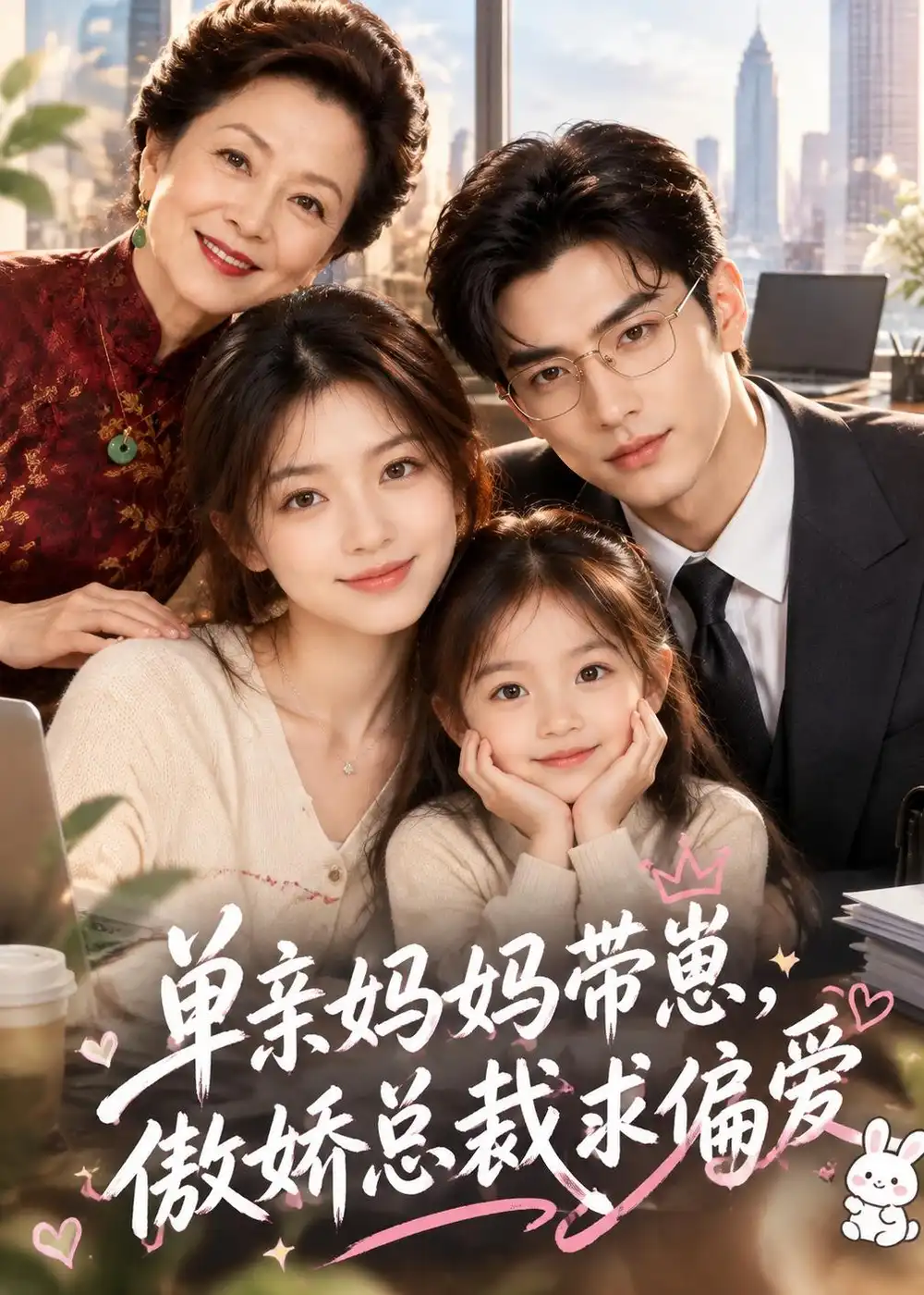 单亲妈妈带崽傲娇总裁求偏爱（78集）-海之城短剧项目