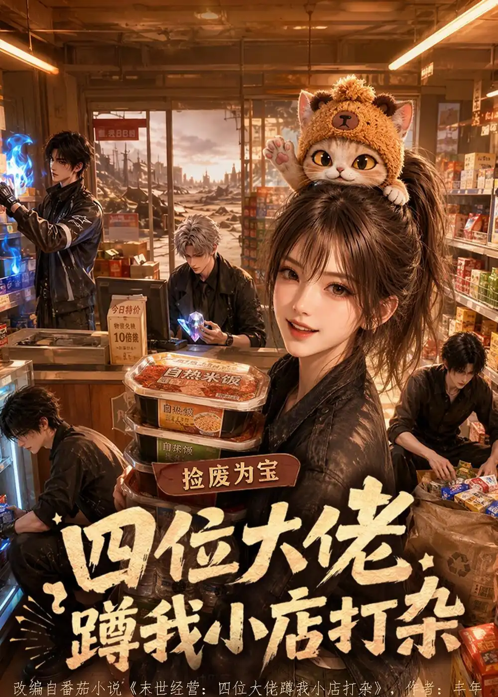 捡废为宝四位大佬蹲我小店打杂（104集）-海之城短剧项目