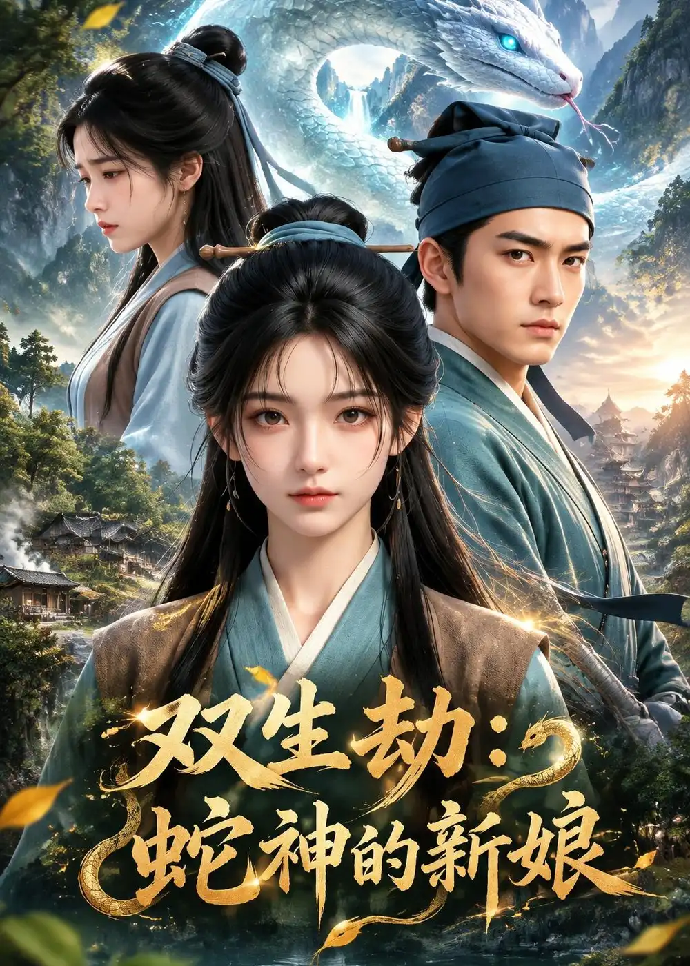 双生劫蛇神的新娘（52集）-海之城短剧项目