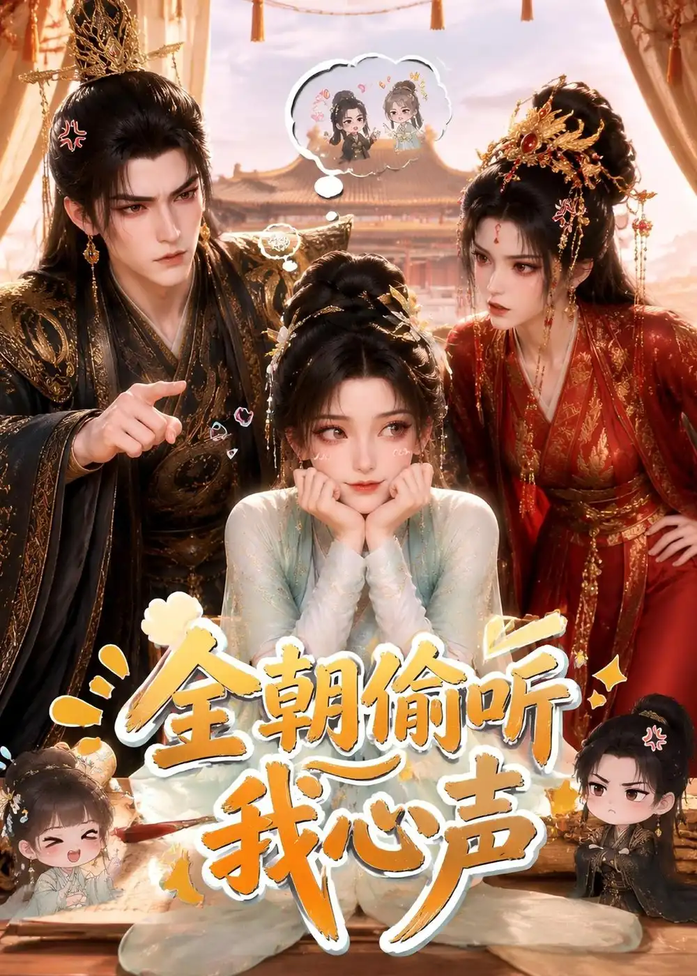 全朝偷听我心声（57集）-海之城短剧项目