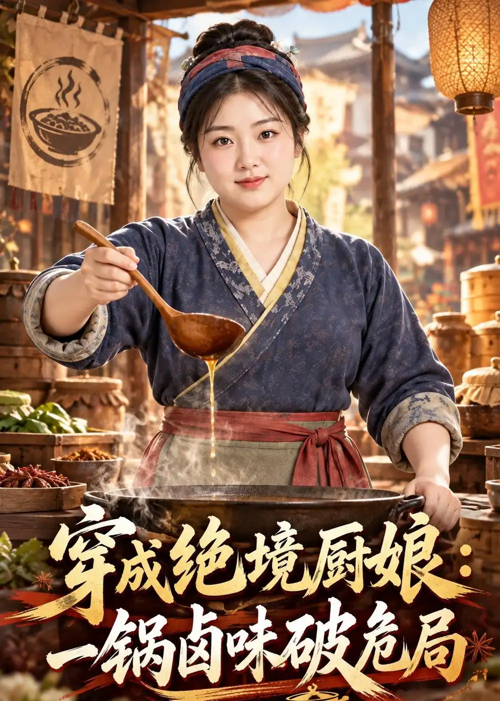 穿成绝境厨娘一锅卤味破危局（80集）-海之城短剧项目