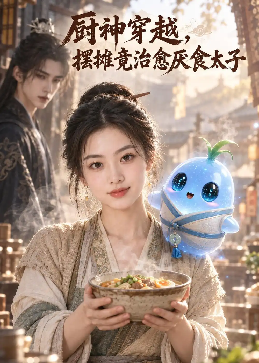厨神穿越摆摊竟治愈厌食太子（90集）-海之城短剧项目