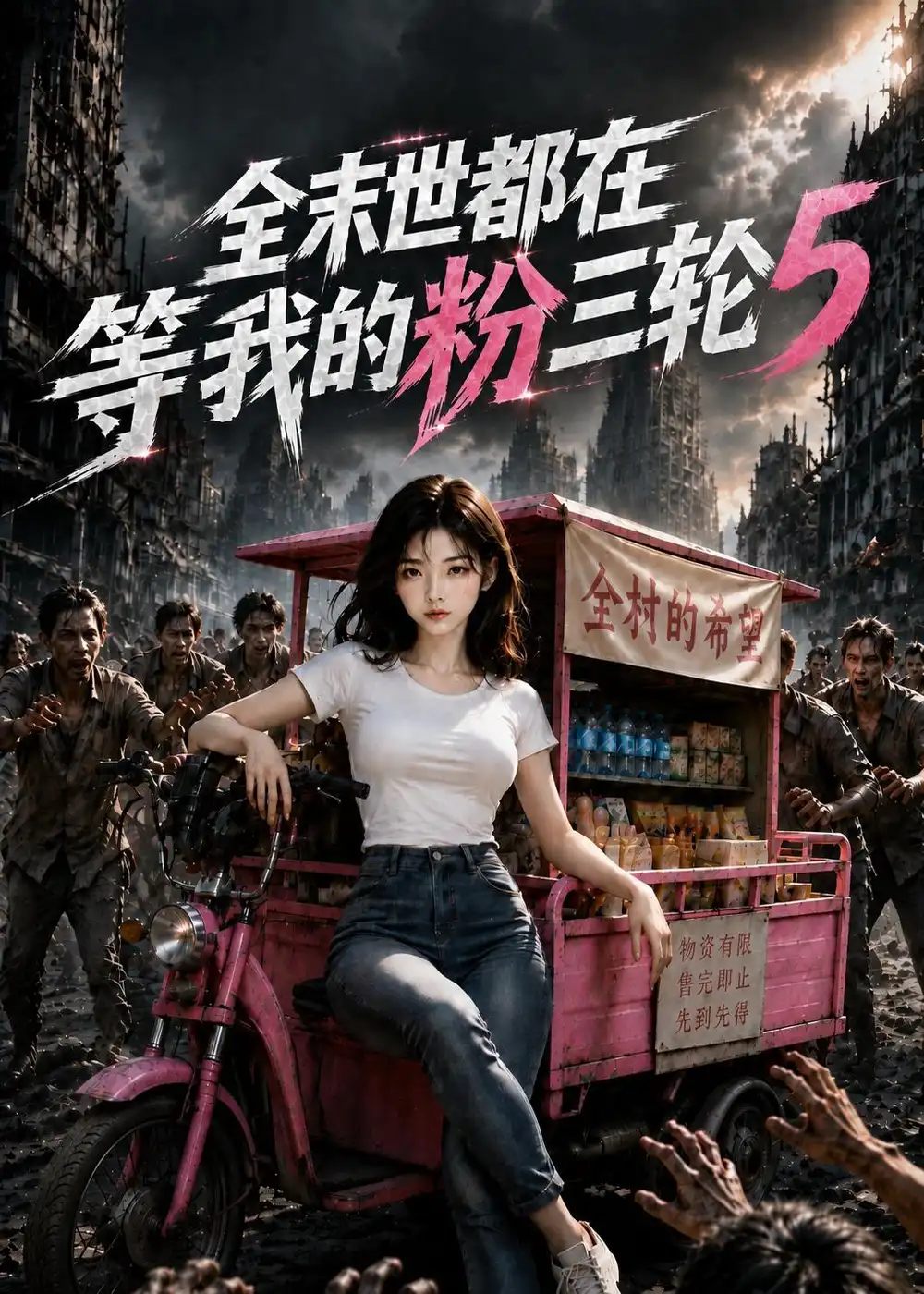 全末世都在等我的粉三轮5（219集）-海之城短剧项目