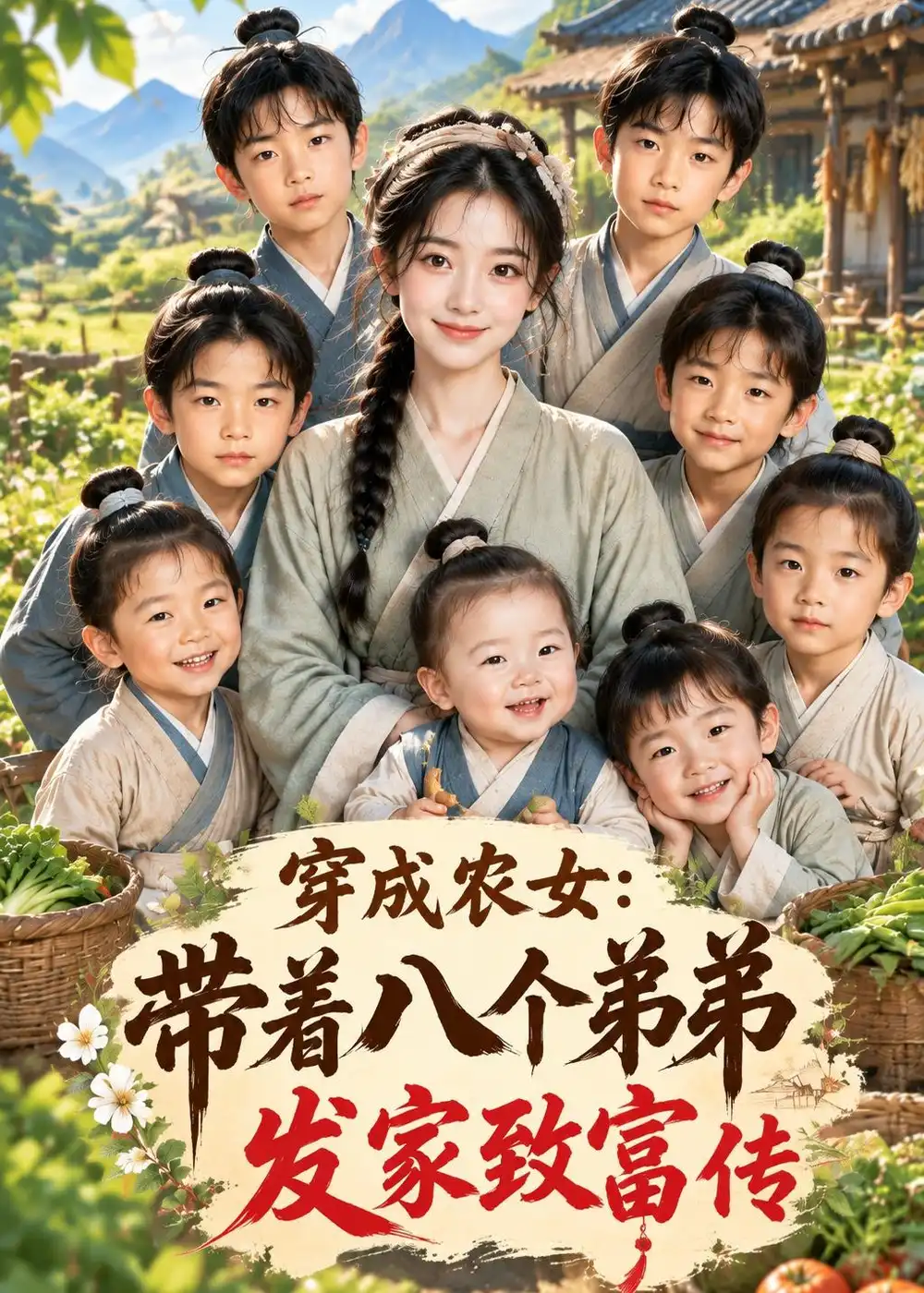 穿成农女带着八个弟弟发家致富传（608集）-海之城短剧项目