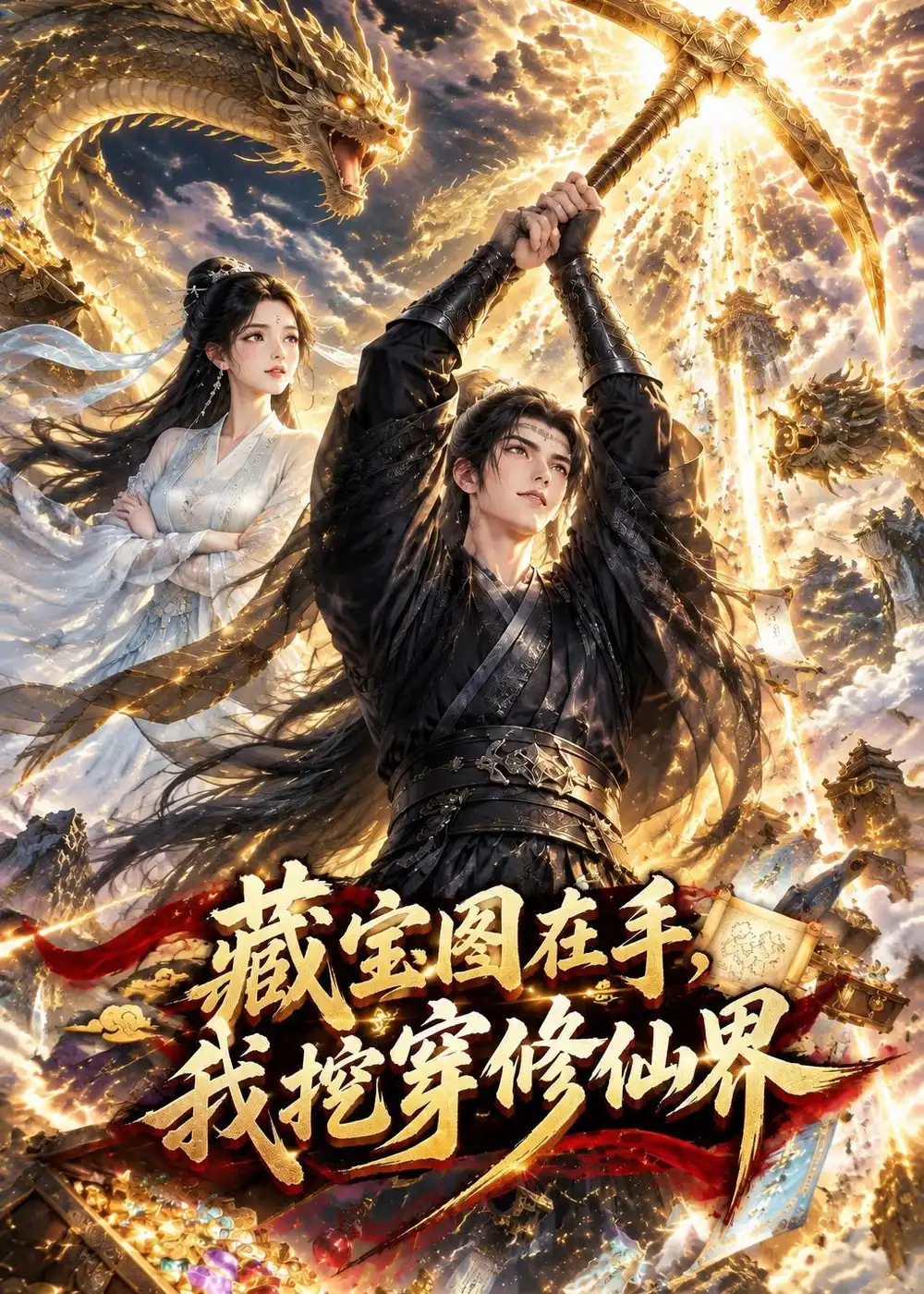 藏宝图在手我挖穿修真界（120集）-海之城短剧项目