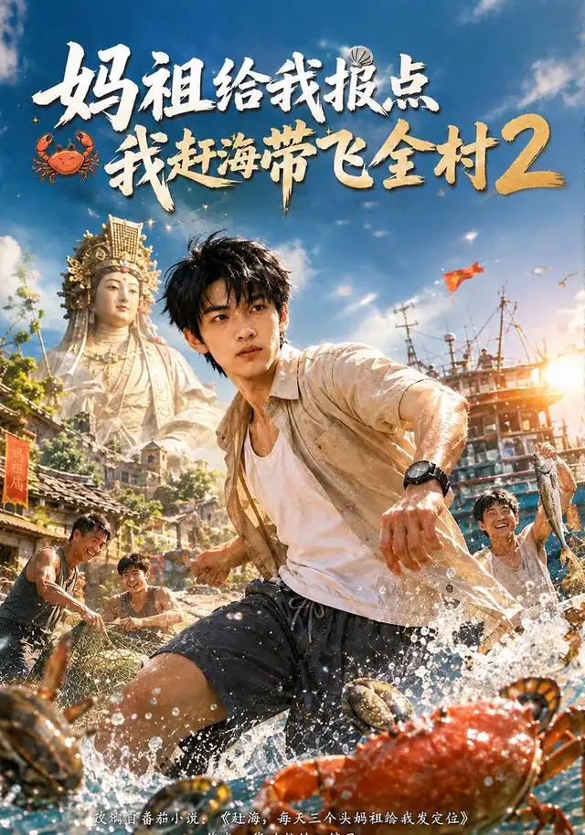妈祖给我报点我赶海带飞全村2（365集）AI短剧-海之城短剧项目