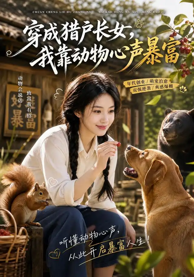 穿成猎户长女我靠动物心声暴富（86集）AI短剧-海之城短剧项目