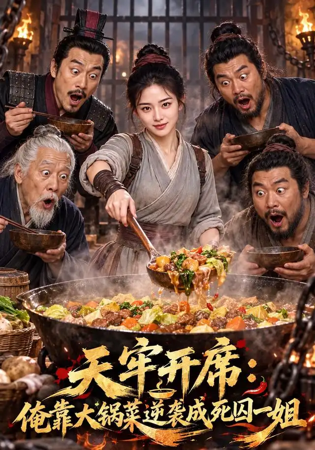 天牢开席俺靠大锅菜逆袭成死囚一姐（109集）AI短剧-海之城短剧项目