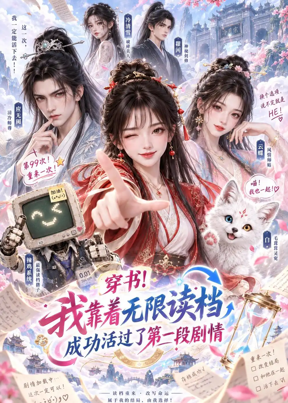 穿书我靠着无限读档成功活过了第一段剧情（160集） - 海之城短剧