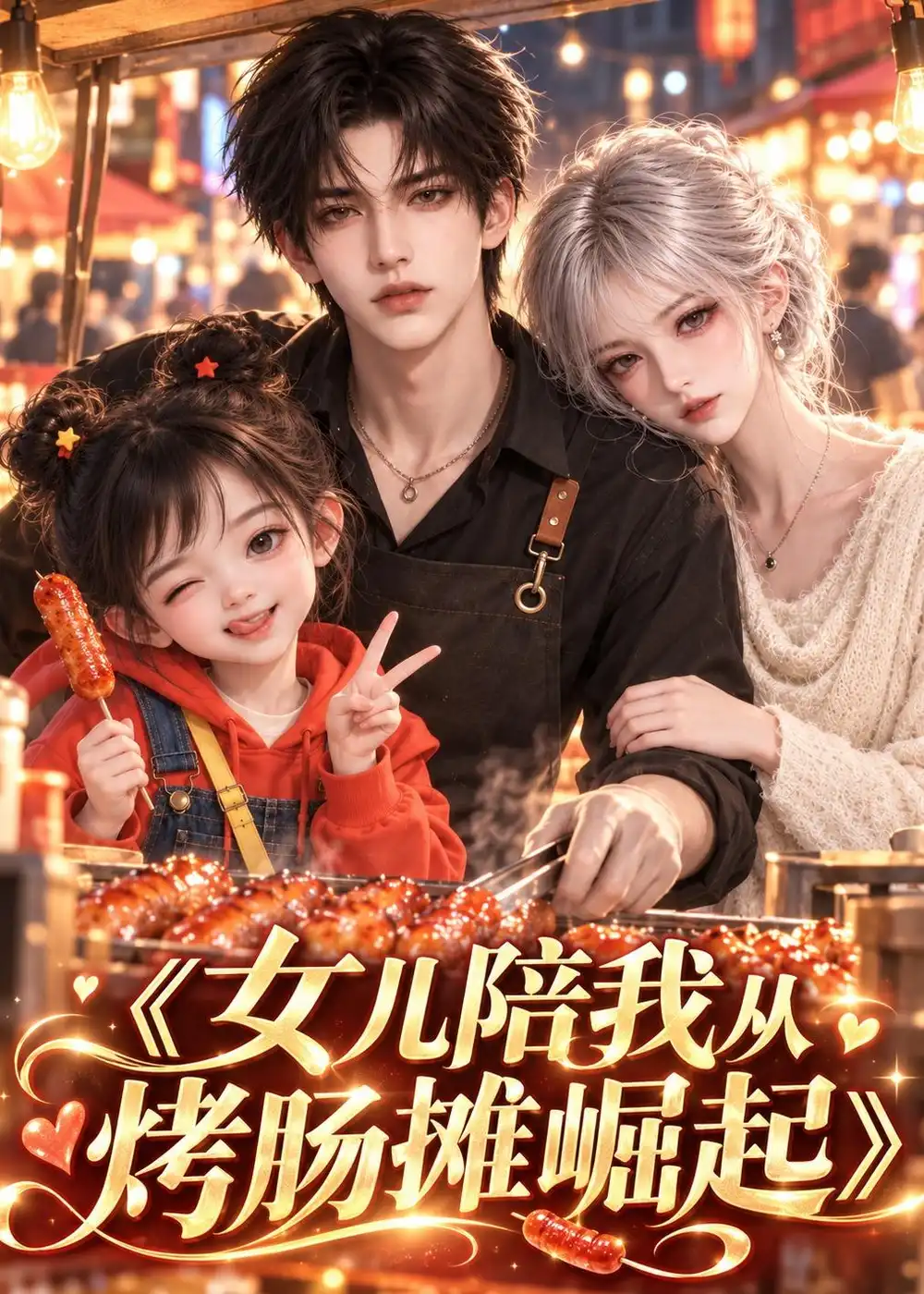 女儿陪我从烤肠摊崛起（123集）-海之城短剧项目