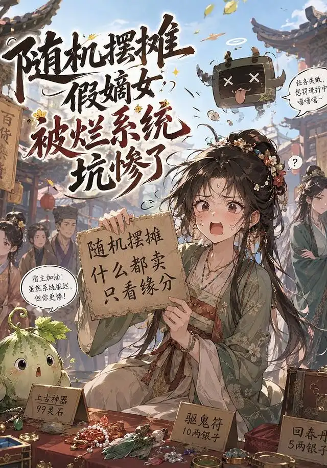 随机摆摊假嫡女被烂系统坑惨了（124集）-海之城短剧项目